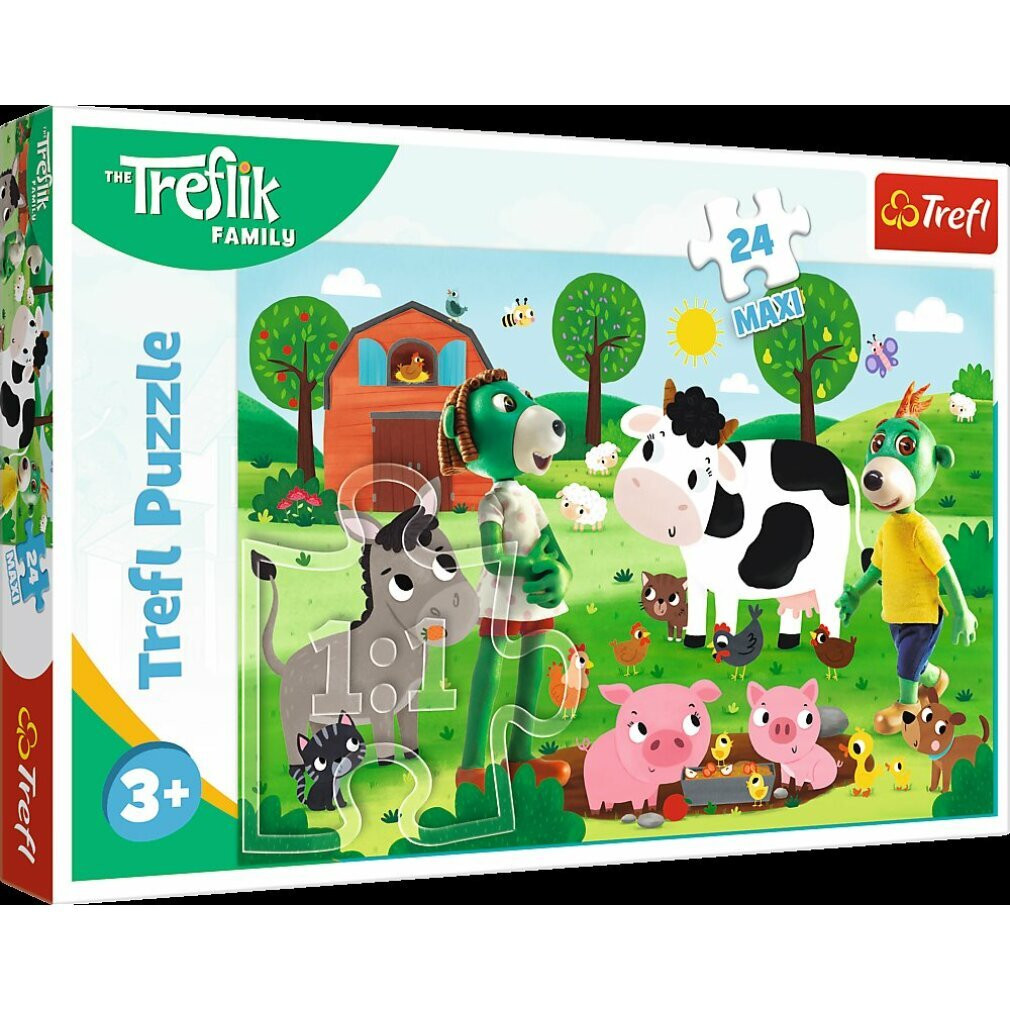 Trefl Puzzel 24 Maxi Familie Trefliki op het platteland 14361