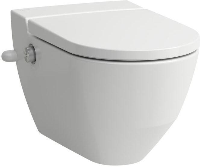 LAUFEN Cleanet navia Dusch-Tiefspül-WC H8206014007171 spülrandlos, 37x58cm, für externen Wasseranschluss, weiß LCC