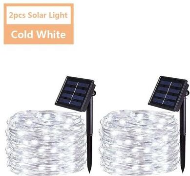 Uplift Picks Solar Fairy String Lights Create Magical Garden Glow For Every Celebration white (2 Pcs) 32 M 300 Led