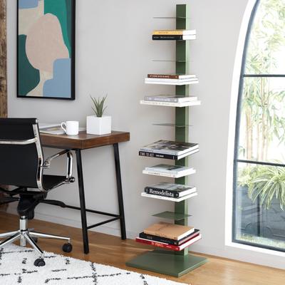 "SEI Furniture Stewartby Spine Tower Shelf - 16""W x 16""D x 65""H"