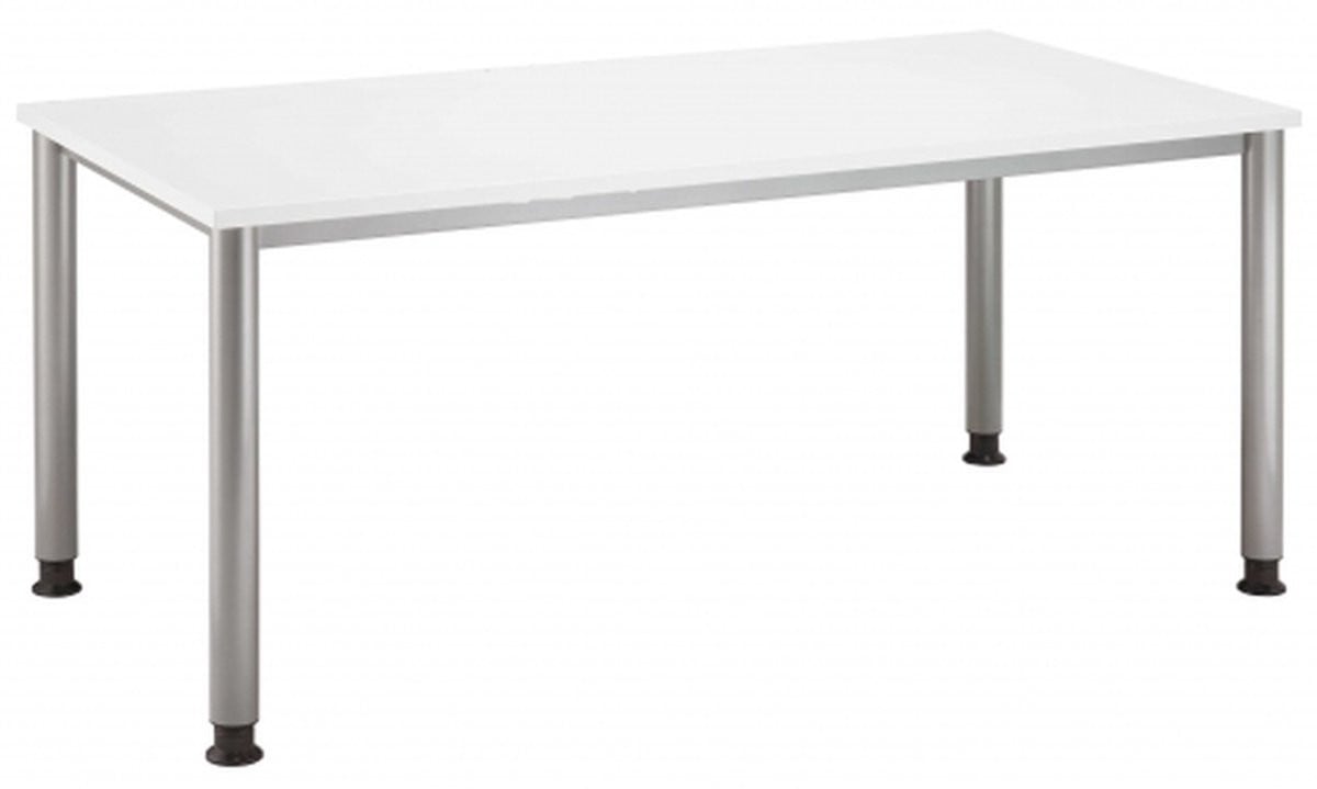 HJH Office Pro HILO 16 S Wit Verstelbaar en Uitbreidbaar Bureau voor Thuiswerkplek