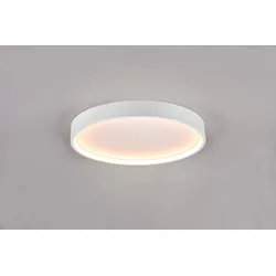 Trio 641310231 LED-Deckenleuchte Doha - Lichtfarbeneinstellung an der Leuchte, getrennte Schaltung der Lichtquellen, mattweiß