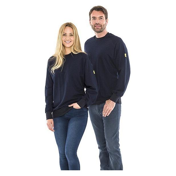Safeguard ESD-Sweatshirt 280 g/m² | marineblau (M) (SG-SS-MB-280-L10-M)