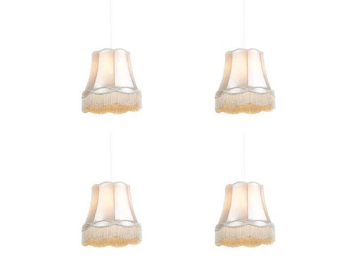 Ensemble de 4 lampes suspendues rétro crème 45 cm - Granny