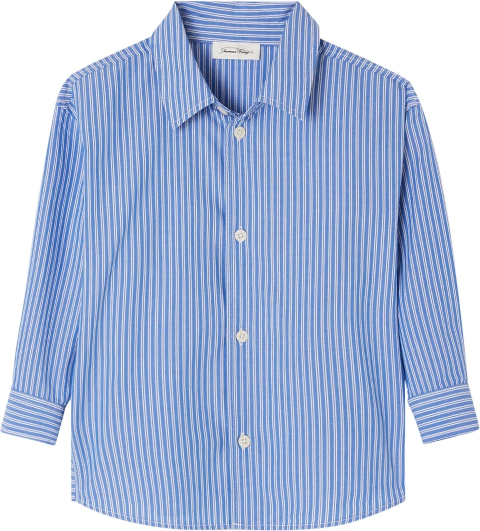 American Vintage Chemise Manches Longues Zatybay Bleu 7/8 ans