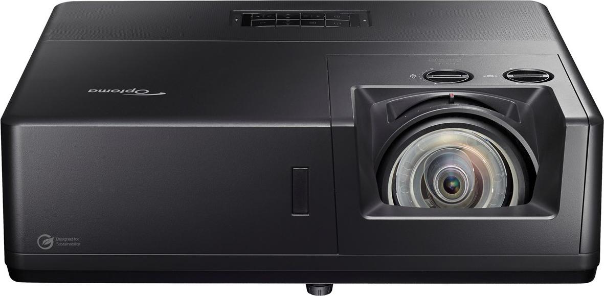 Optoma ZK608TST 3D Objektiv mit kurzer Brennweite (Short Throw) DLP-Projektor - 16:9 - Schwarz - Hoher Dynamikbereich (High Dynamic Range, HDR) - 300,000:1 Kontrastverhältnis - 6000 lm Helligkeit - Vorderseite - 2160p - 30000 Stunde(n) Normalmodus - HDMI - USB - Netzwerk (RJ-45) - Großer Veranstaltungsort, Klassenraum, Lehrsaal, Museum, Gotteshäuser/Gebetshäuser, Digital Signage, Spiele