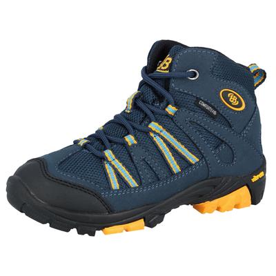 Wanderstiefel BRÜTTING "Outdoorstiefel Ohio High", Kinder, Gr. 30, blau, Synthetik, Schuhe Wanderstiefel