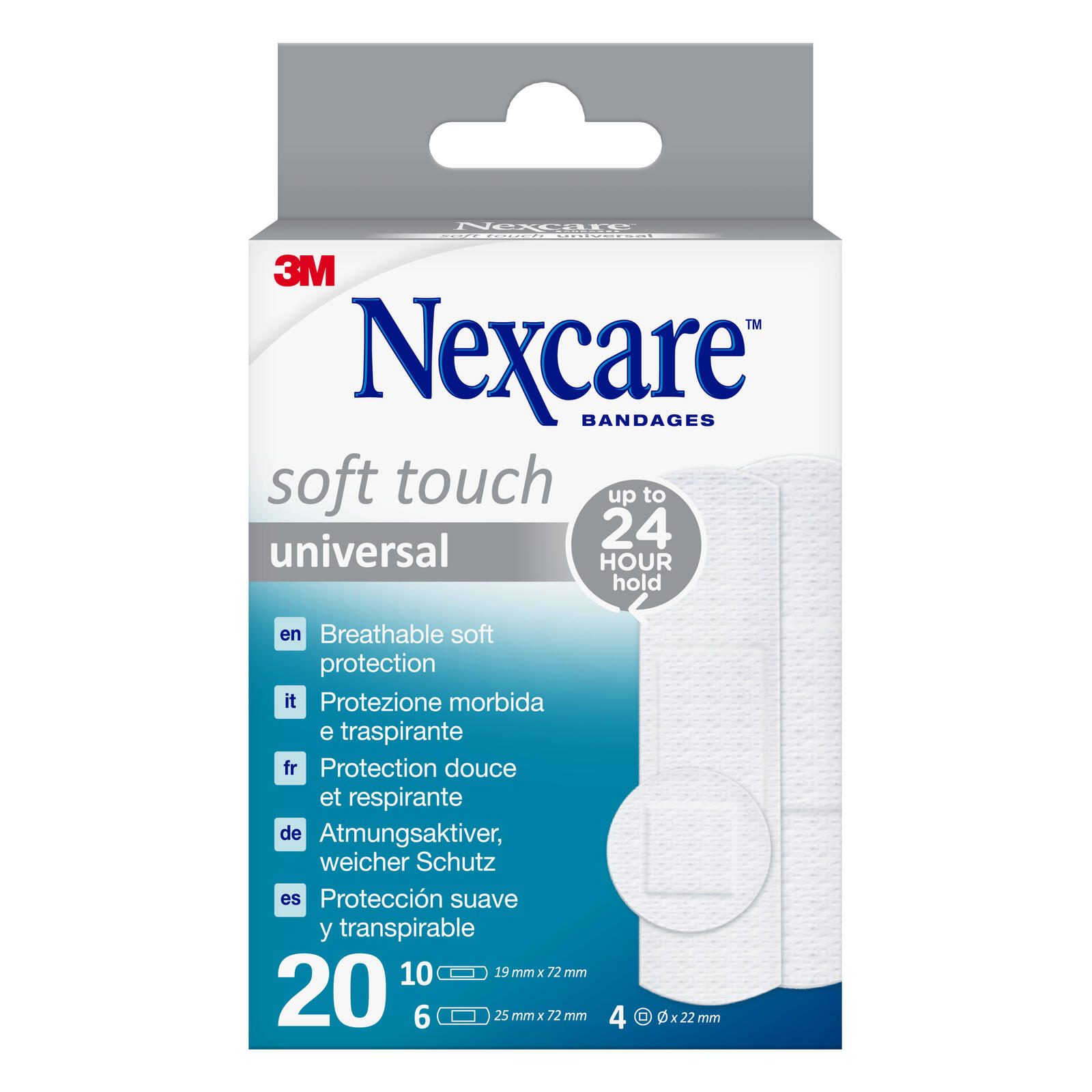 Nexcare® Soft Touch Universal Pflastersortiment, weiß N0520ASNEW