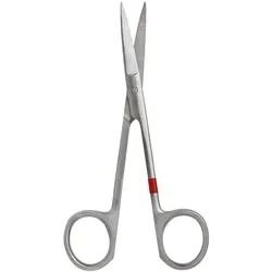 Irisscheren gebogen, spitz/spitz, 11 cm, zum Einmalgebrauch (25 Stck.) Kart. = 5...