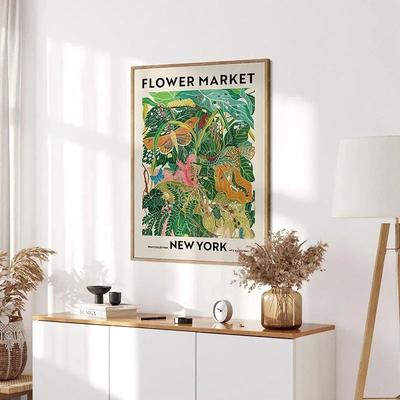 Uplifted Finds Botanical Green Houseplant Canvas Art   Calming Nature Indoors Interior Print 20 20 X 30 Cm