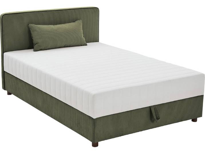 ATLANTIC home collection Bett Corinna, Boxbett inkl. Stauraum, Cord, erhältlich in unterschiedlichen Breiten