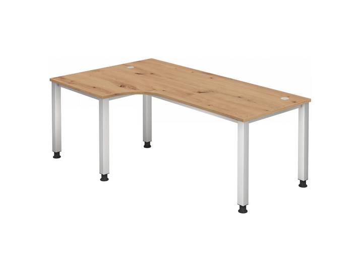 QUEO 82 S Schreibtisch 200 x 120 höhenverstellbar Asteiche