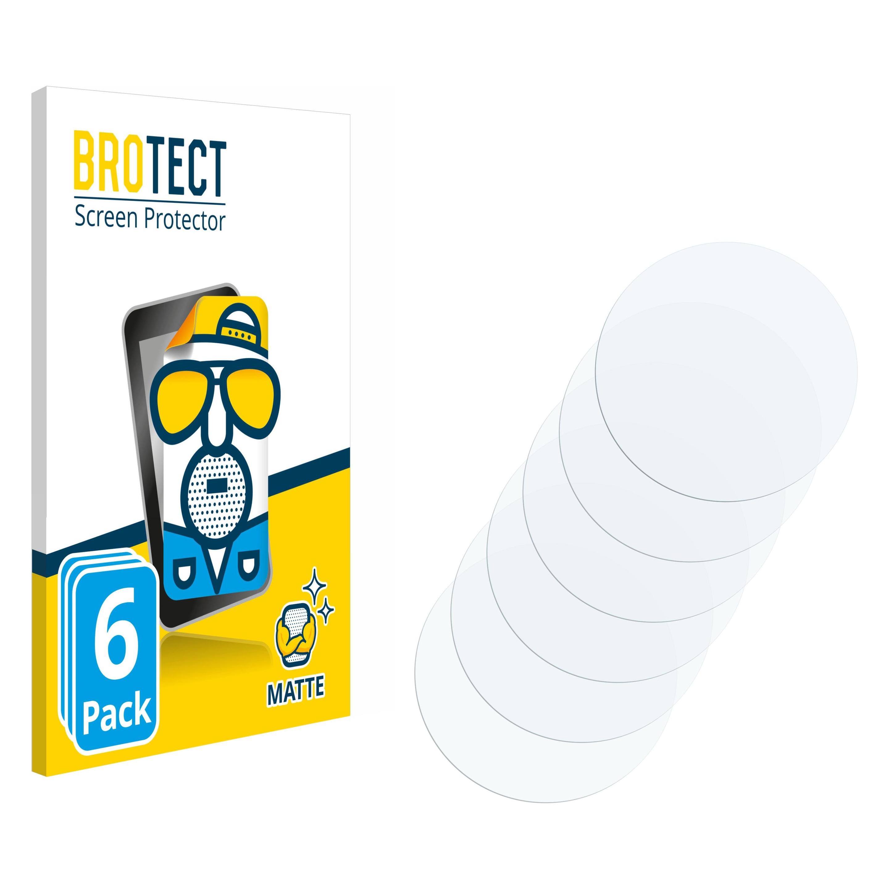 Brotect Entspiegelungsfolie für Armbanduhren (Kreisrund, ø: 60 mm) Displayschutz Displayschutzfolie Folie M (4130001)