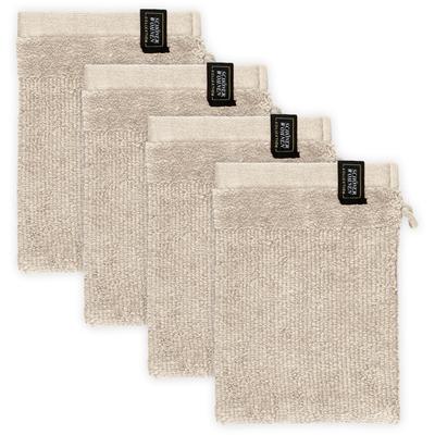 Waschhandschuh "Sense", beige, B:16cm L:21cm, Frottee, SCHÖNER WOHNEN-KOLLEKTION, Handtücher, mit Velourborte, hautschmeichelnde Airtouch Qualität, super weich