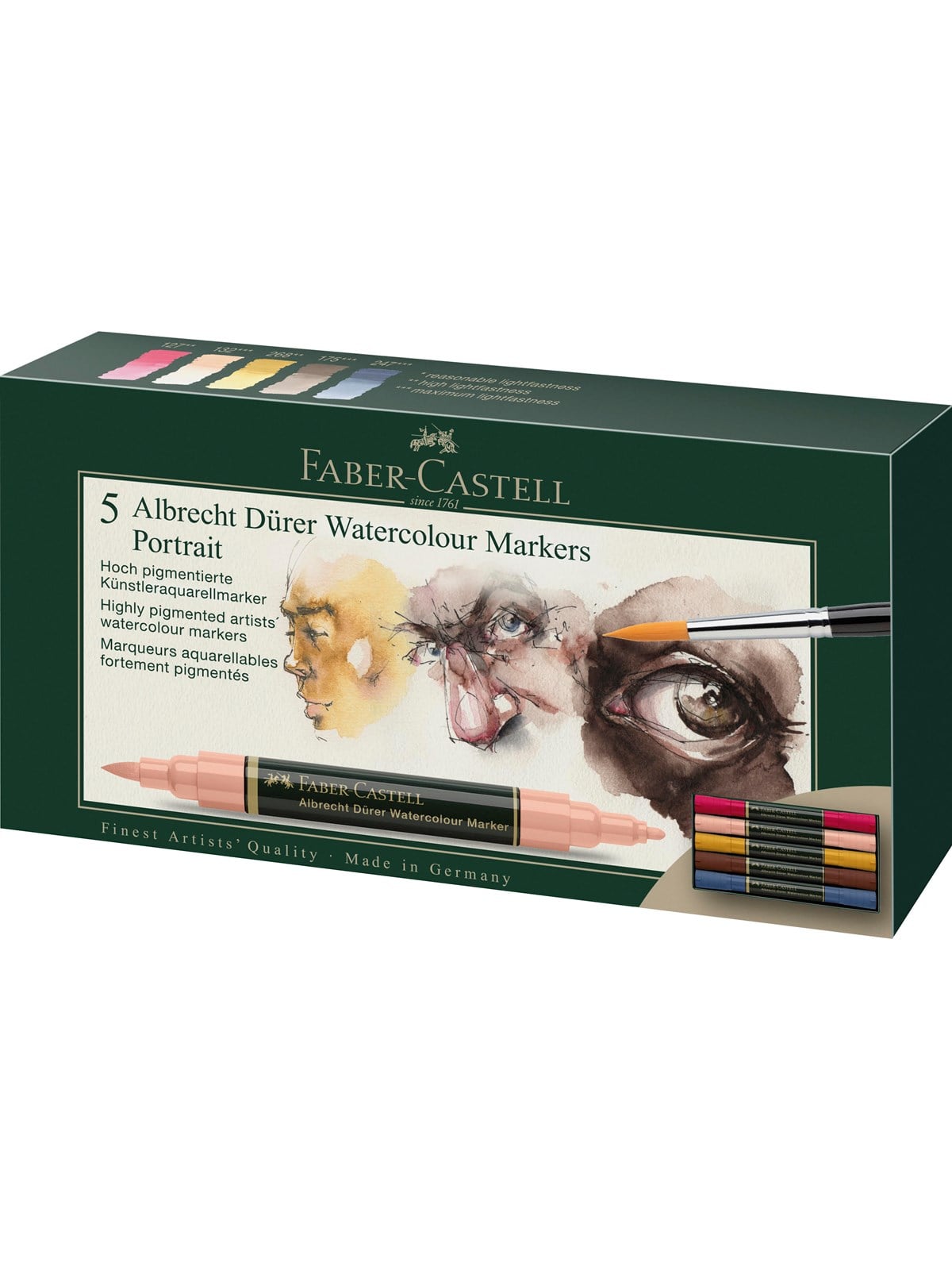 Faber-Castell Aquarellmarker A. Dürer 5er Etui Portrai