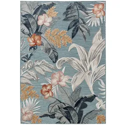 benuta Basic In- & Outdoor-Teppich Flora Multicolor 120x170 cm - Teppich für Balkon, Terrasse & Garten