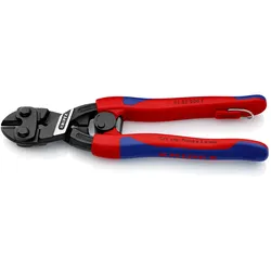 Knipex CoBolt® mit Befestigungsöse schwarz atramentiert, mit schlanken Mehrkomponenten-Hüllen, mit integrierter Befestigungsöse zum Anbringen einer Absturzsicherung 200 mm - 7132200TBK