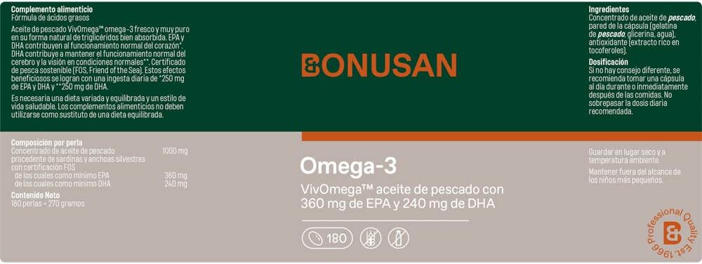 Bonusan Omega-3 180 Perlas