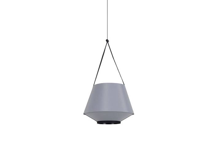 Carrie Pendelleuchte XS Grey - Forestier Carrie XS - Wohnzimmer - Design - Stoff / Textil - Einflammig