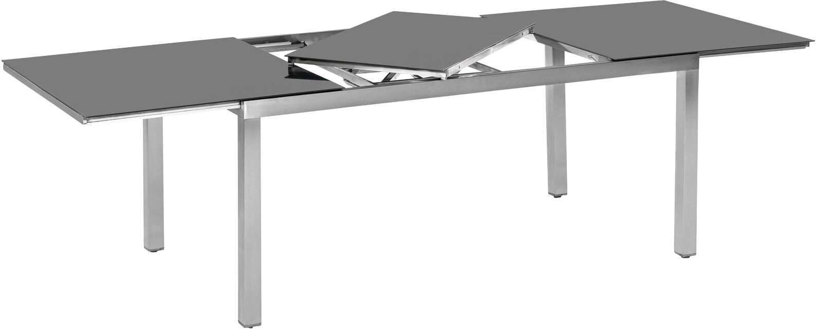 Gartentisch MERXX "Ferrara", grau, B:100cm H:75cm T:240cm, Tische, Gartentisch, 100x240 cm