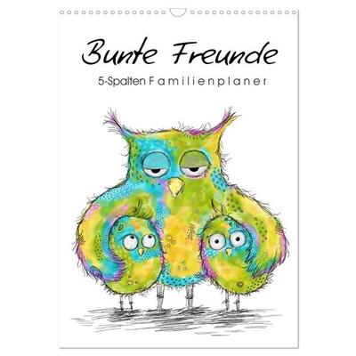 Bunte Freunde (Wandkalender 2026 DIN A3 hoch), CALVENDO Monatskalender