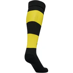 hummel hmlESSENTIAL Striped Fußballsocken 5138 - black/blazing yellow 43-46