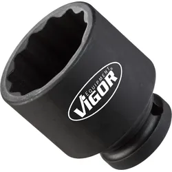 VIGOR Schlagschrauber Steckschlüssel-Einsatz (Doppel-6kt.), kurz, V4477, Vierkant12,5 mm (1/2 Zoll),
