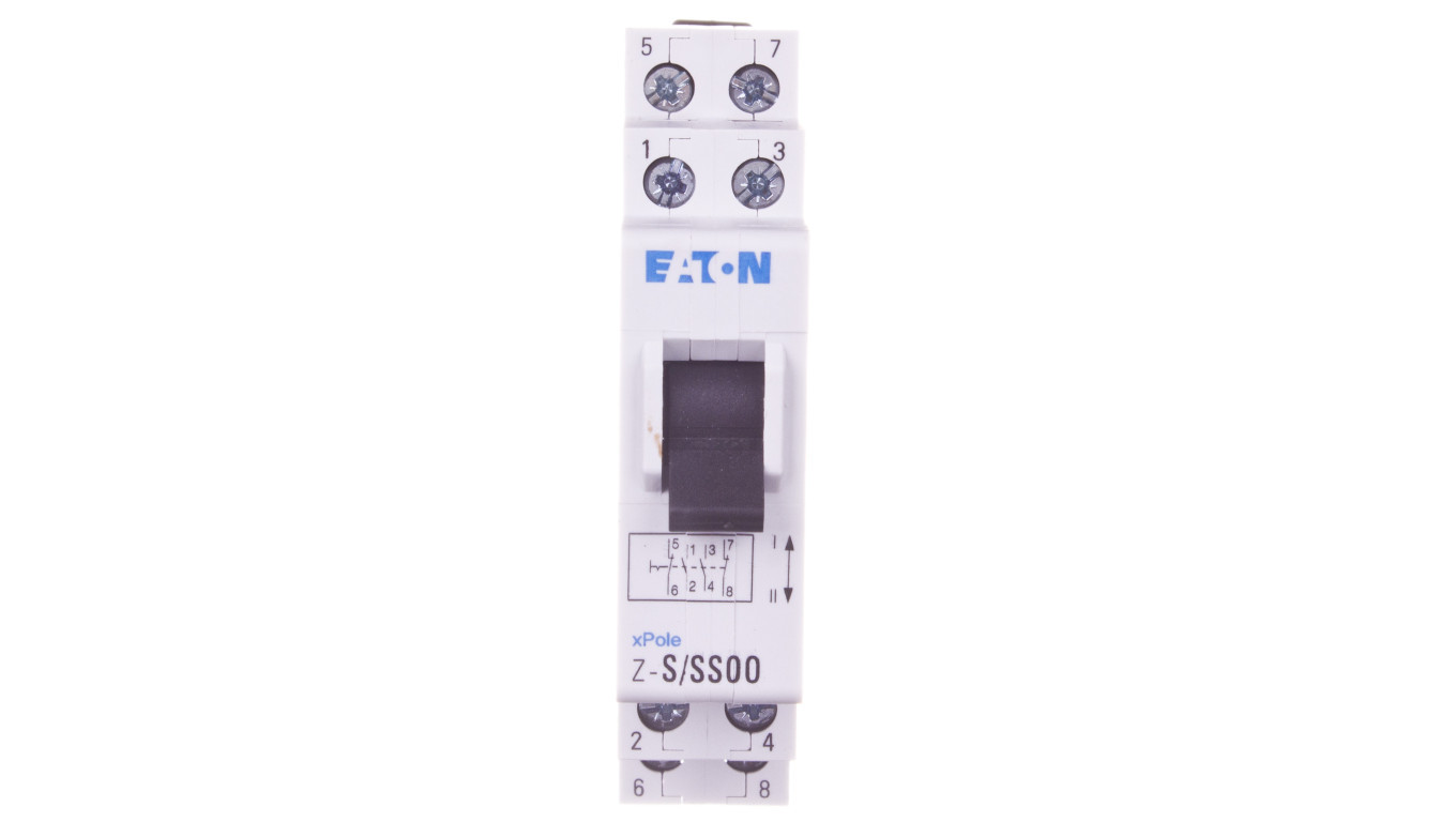Eaton Modulaire schakelaar, 16A, 2 polen, 2 richtingen, met nulgeleider/aarding