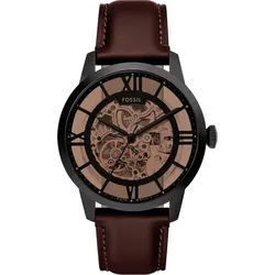 Fossil Automatik / SKELETON Townsman ME3098 - schwarz,braun - 44mm