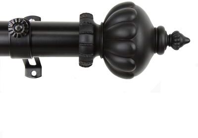 InStyleDesign Stately Decorative Adjustable Curtain Rod Set