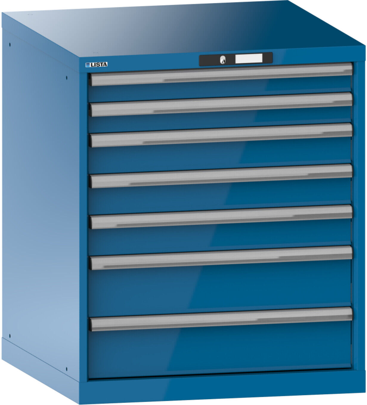 Lista Schubladenschrank 36x36E (BxTxH) 717x725x850mm KEY Lock R5012 (14.409.010)