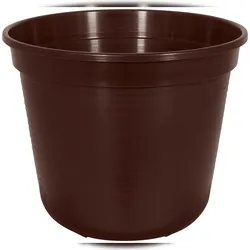 Geli Blumentopf Standard Ø 24 cm braun Pflanztopf Kunststoff frostfest 6 Liter