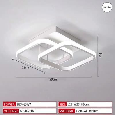 Uplifted Finds Modern LED Ceiling Light Creative Dimmable Indoor Lighting Fixture dimmable white