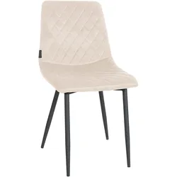 CLP Stuhl Telde Samt - Farbe: creme