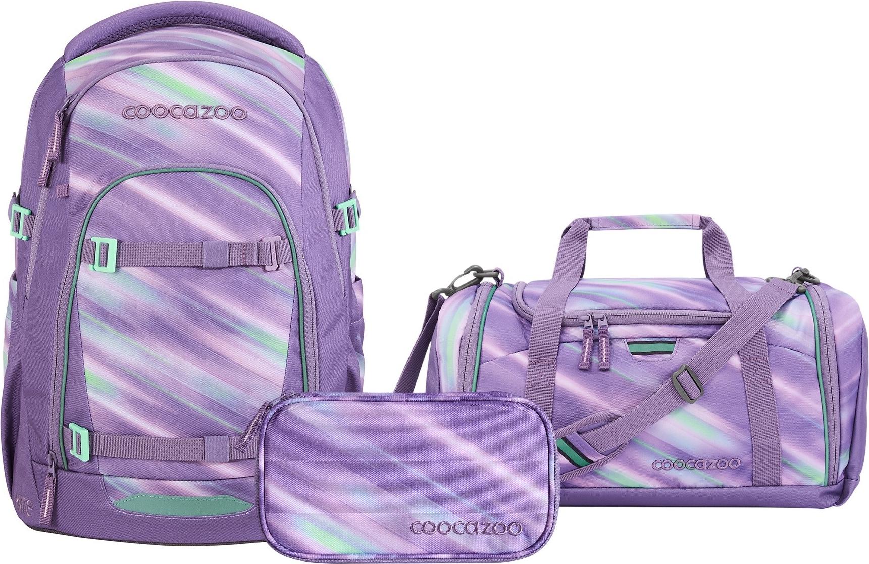 Coocazoo, Schulrucksack-Set MATE Arctic Lights 3-teilig