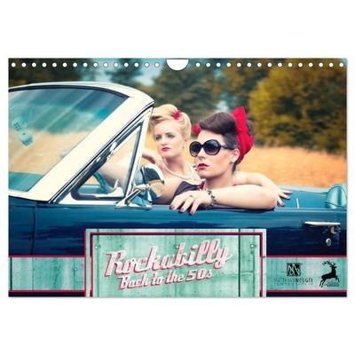 Rockabilly - Back to the 50s (Wandkalender 2026 DIN A4 quer), CALVENDO Monatskalender
