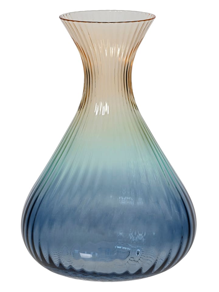 Kaeming Karaffe in Blau/ Beige - (H)24 x Ø 16,8 cm - onesize