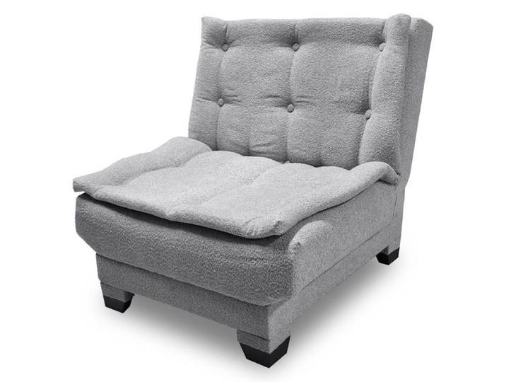 MENZZO Fauteuil transformable en banquette Lefkada Tissu texturé Gris