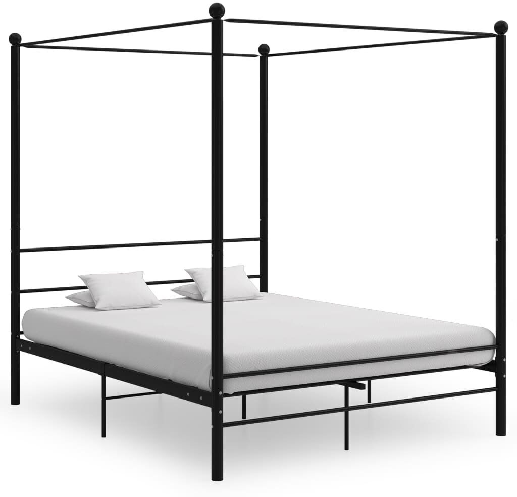 Ebern Designs Azeezah Bed Black 160 x 200 cm