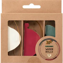 folia Wabenbälle Dekoartikel Ø 7,0/8,5 cm rot/grün/beige