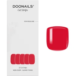 DOONAILS Gel Strips Pediküre - rot