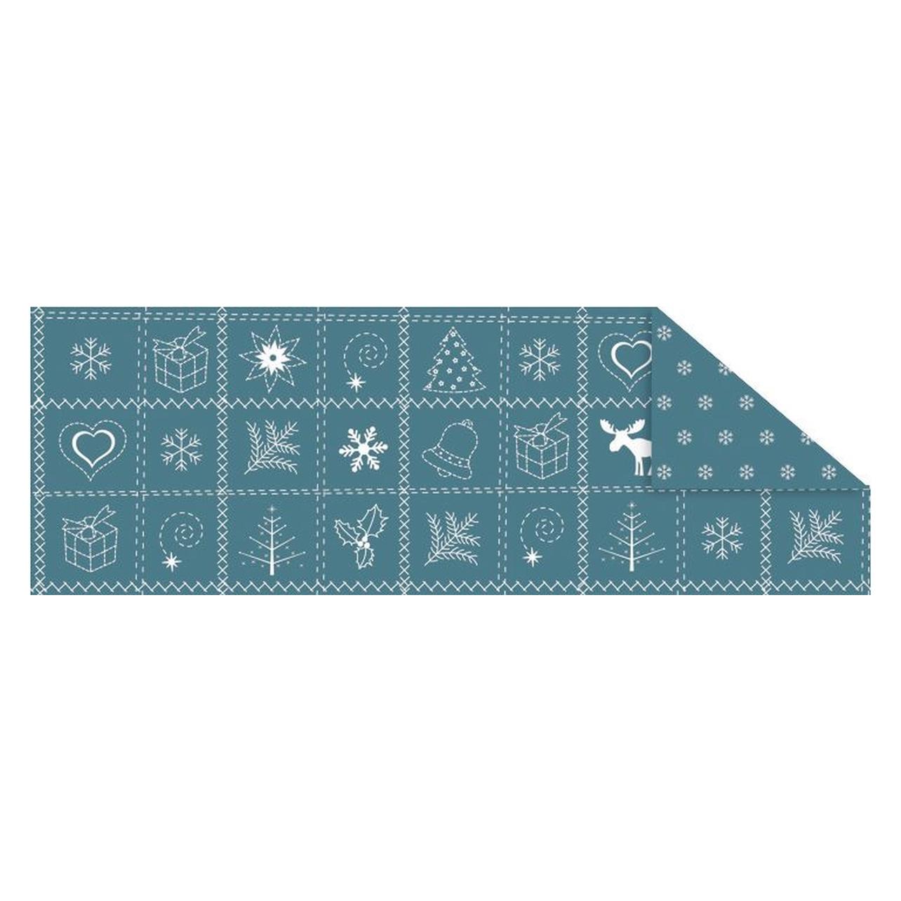 Ursus Fotokarton Country Christmas 300g/qm A4 petrol (300 g/m², 1x) (13094603)