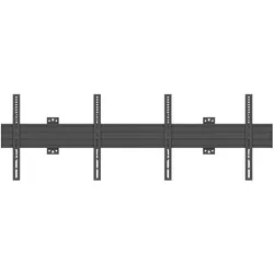 Multibrackets M Wallmount Pro MBW2U Fixed Black (Wand, 60 kg, 40" - 65"), TV Wandhalterung, Schwarz