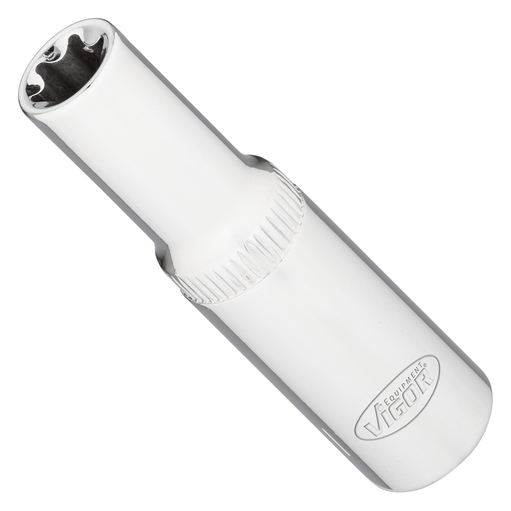 Vigor T Steckschlüsseleinsatz lang V7014-11 3/8 Zoll (10 mm) Vierkant E Profil SW E11 (11 mm) (V7014-11)