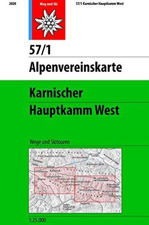 Österreichischer Alpenverein - Karnischer Hauptkamm West: Wege und Ski (Alpenvereinskarten) - Preis vom 30.09.2026 22:30:23 h