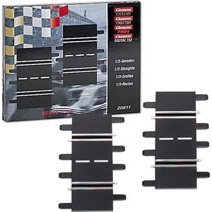 Carrera Autorennbahn-Erweiterung 20020611, 1/3 Gerade, je 11.5 cm, 2 Teile