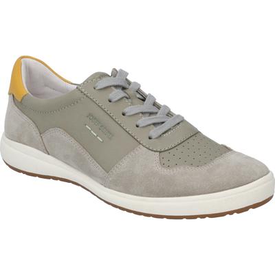Sneaker JOSEF SEIBEL "Caren 49, salvia-kombi", Damen, Gr. 37, grün (salvia, kombi), Obermaterial: 100% Rindsleder Leather cow., Schuhe Sneaker
