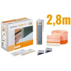 Schlüter Systems KERDI-TS Abdichtung Komplett-Set Höhe: 100 mm Länge: 2,8 m