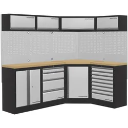 Kraftwerk, Werkstattschrank, Mobilio 4er Kombi Werkstatt-Schrankwand Multiplex (48.80 cm, 200 cm)