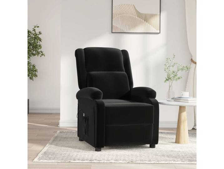 furnicato Relaxsessel Elektrischer Fernsehsessel 70x93x98 cm Schwarz, Elektrischer Relaxsessel mit Fernbedienung und 3 Liegepositionen